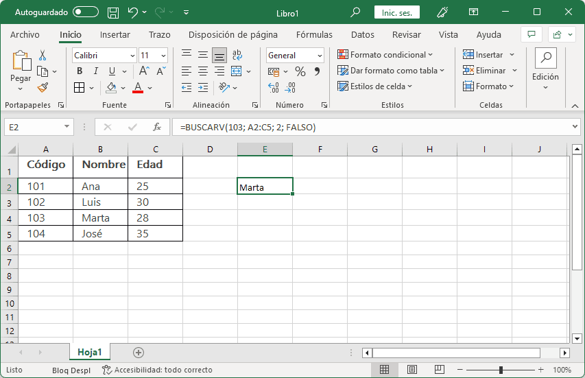 Cómo utilizar la función BUSCARV en Excel