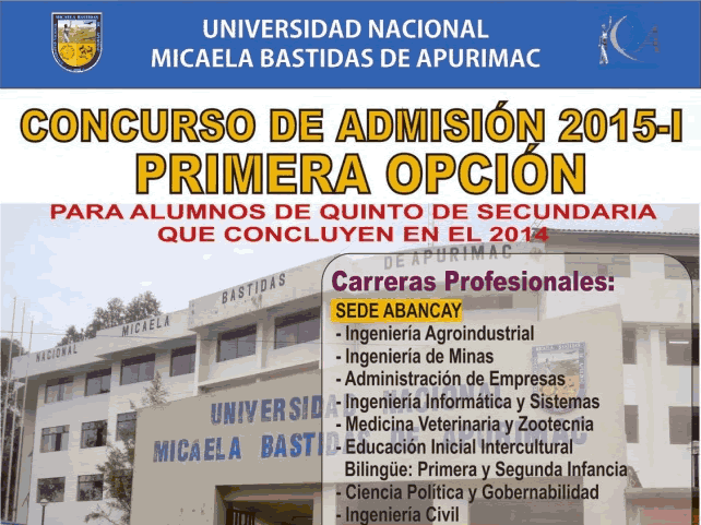 Examen de primera opción UNAMBA 2015-I Examen de primera opción UNAMBA 2015-I